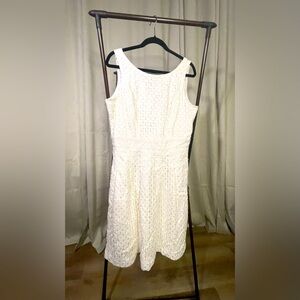 WHBM White sleeveless dress
